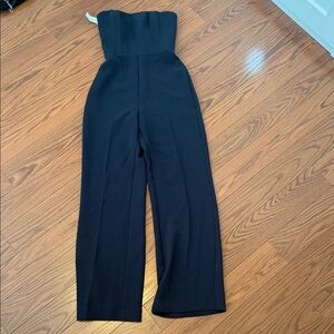 Wilfred Classic Navy Strapless Jumpsuit
